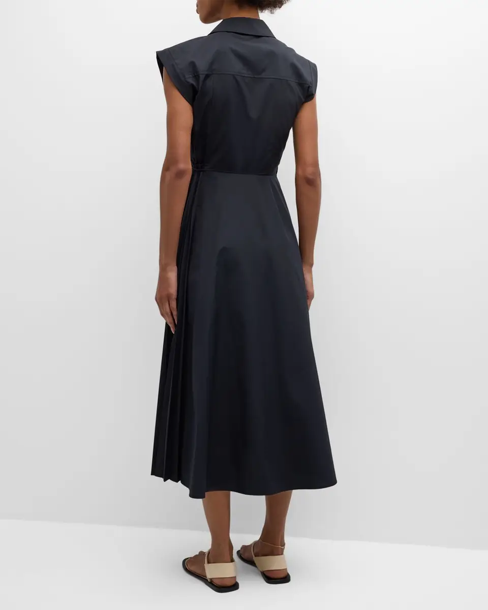TANYA TAYLOR Shivon Cap-Sleeve Midi Wrap Dress | Thumbnail 4 TANYA TAYLOR Shivon Cap-Sleeve Midi Wrap Dress | Thumbnail 4