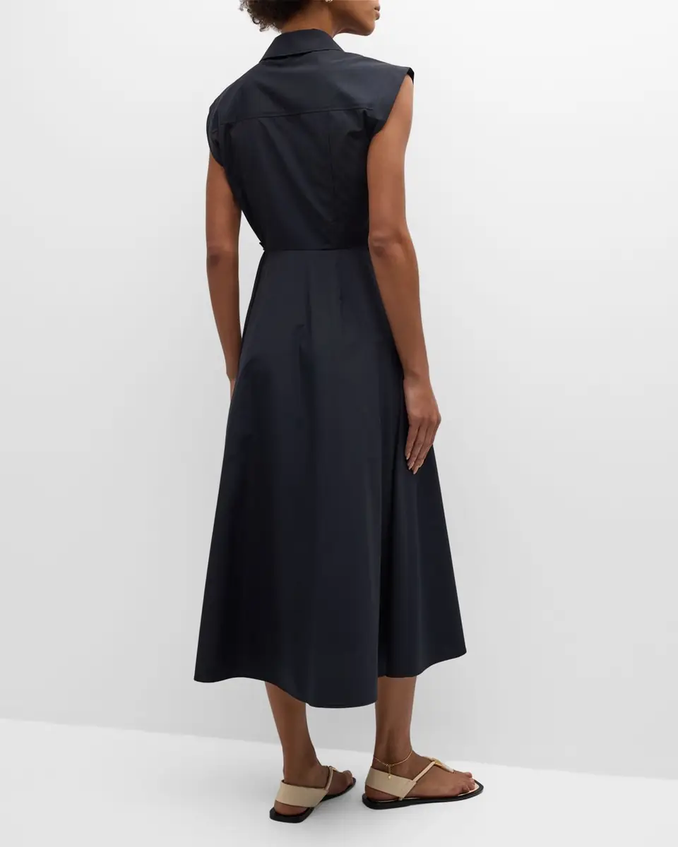 TANYA TAYLOR Shivon Cap-Sleeve Midi Wrap Dress | Thumbnail 6 TANYA TAYLOR Shivon Cap-Sleeve Midi Wrap Dress | Thumbnail 6