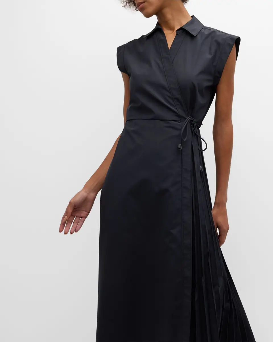 TANYA TAYLOR Shivon Cap-Sleeve Midi Wrap Dress | Thumbnail 7 TANYA TAYLOR Shivon Cap-Sleeve Midi Wrap Dress | Thumbnail 7