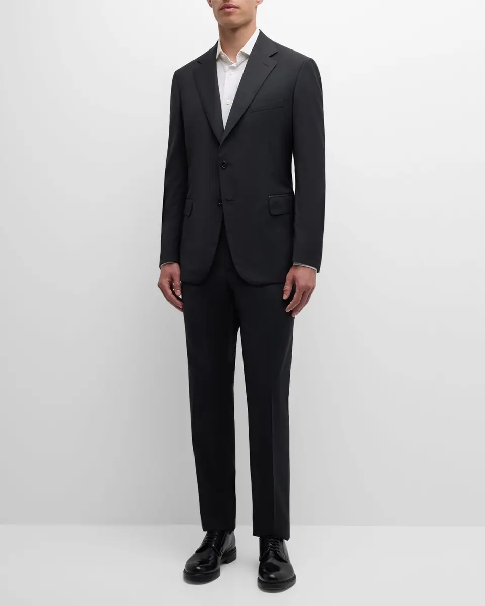 Brioni Men's Tonal Stripe Stretch Wool Suit | Thumbnail 2