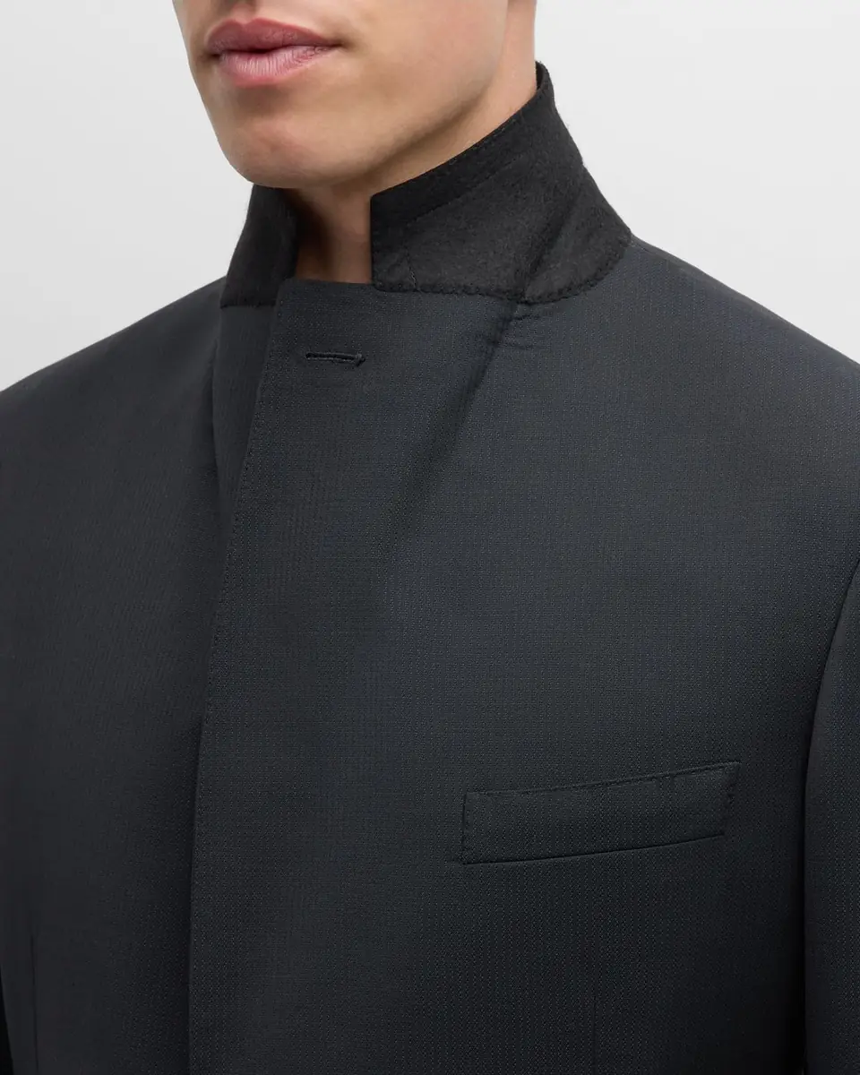 Brioni Men's Tonal Stripe Stretch Wool Suit | Thumbnail 8