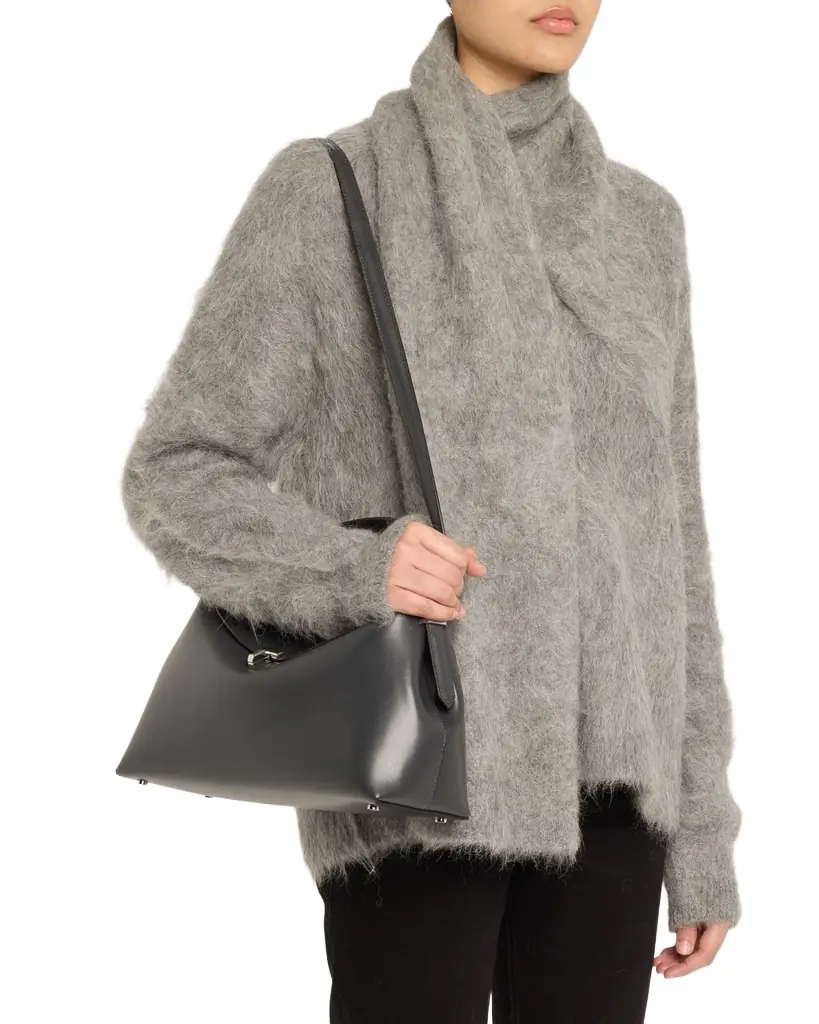 Toteme T-Lock Smooth Leather Top-Handle Bag | Image 1 Toteme T-Lock Smooth Leather Top-Handle Bag | Image 1