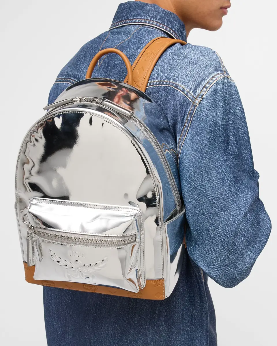 MCM Men's Stark Small Leather Backpack | Thumbnail 2