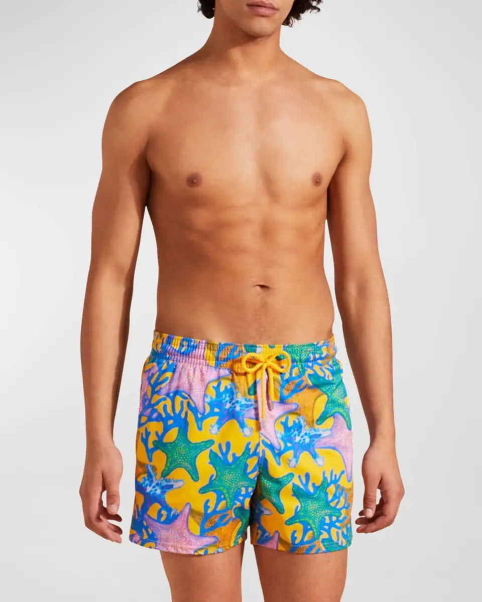 Vilebrequin Men's Glowed Star Swim Shorts | Thumbnail 2 Vilebrequin Men's Glowed Star Swim Shorts | Thumbnail 2