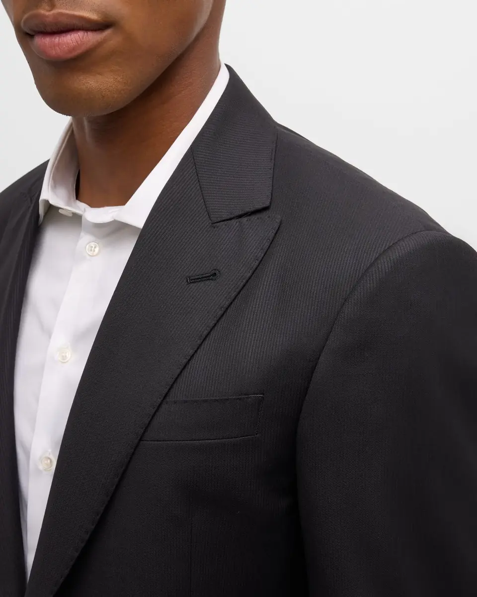Giorgio Armani Men's Tonal Pinstripe Suit | Thumbnail 2 Giorgio Armani Men's Tonal Pinstripe Suit | Thumbnail 2