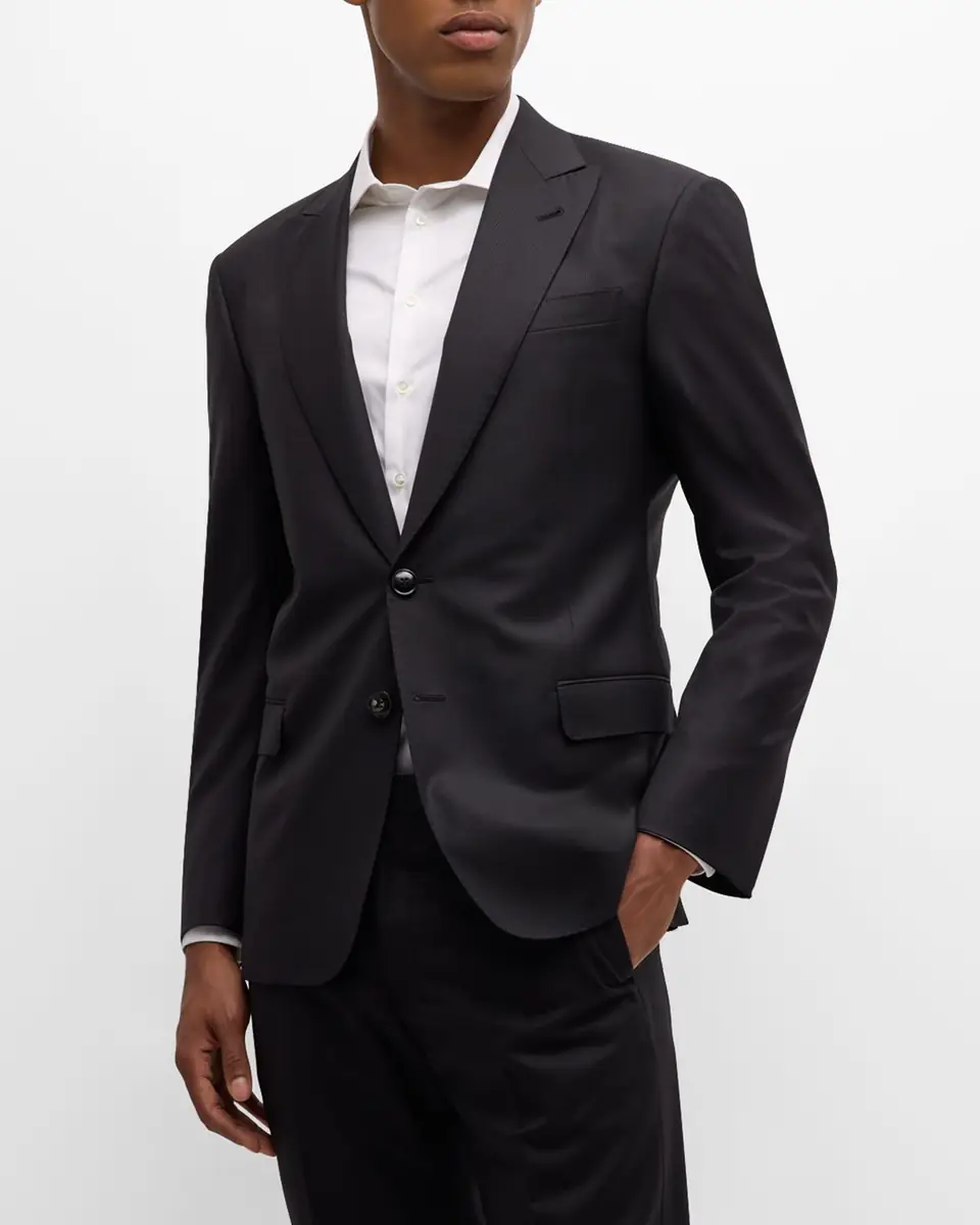 Giorgio Armani Men's Tonal Pinstripe Suit | Thumbnail 4 Giorgio Armani Men's Tonal Pinstripe Suit | Thumbnail 4