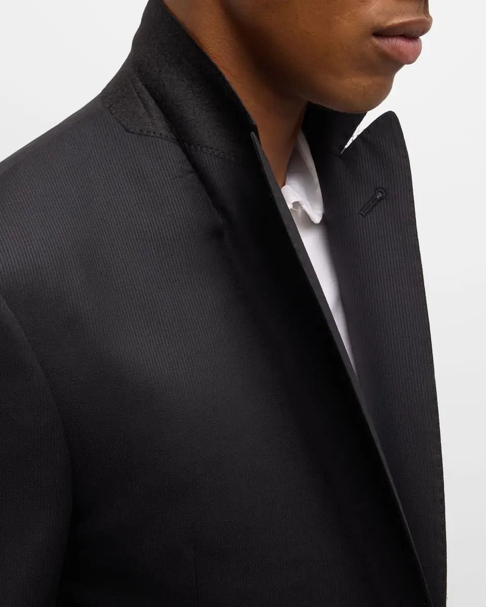 Giorgio Armani Men's Tonal Pinstripe Suit | Thumbnail 8 Giorgio Armani Men's Tonal Pinstripe Suit | Thumbnail 8