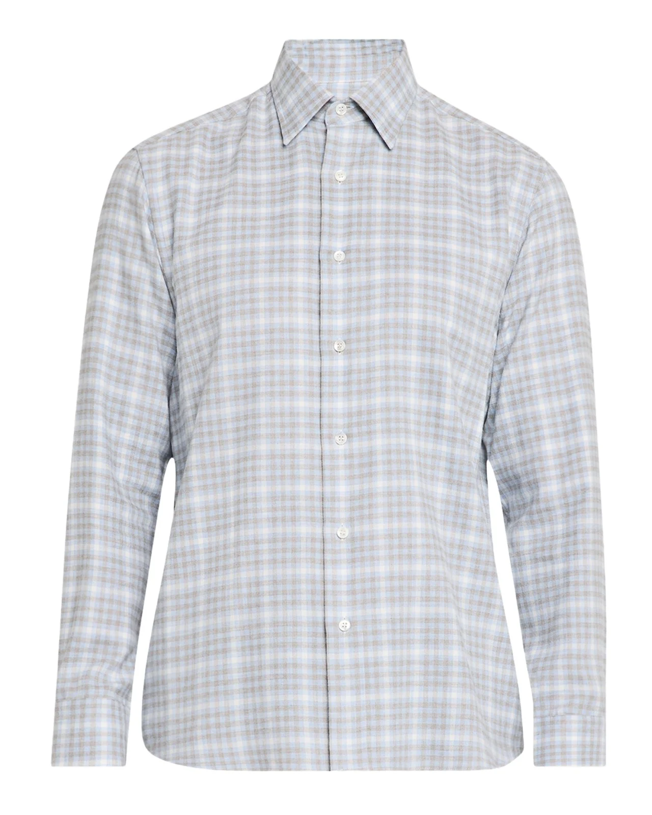 Men's Check Flannel Casual Button-Down Shirt Men's Check Flannel Casual Button-Down Shirt