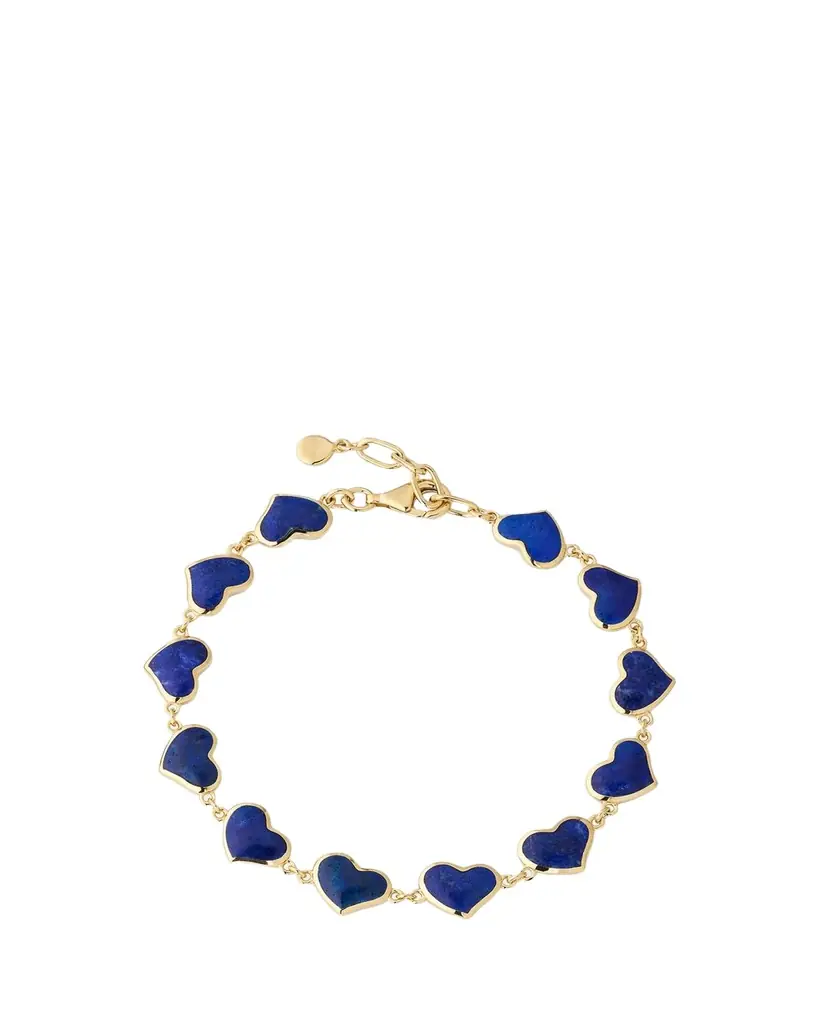 Jan Leslie 18K Gold Plated All Around Heart Bracelet