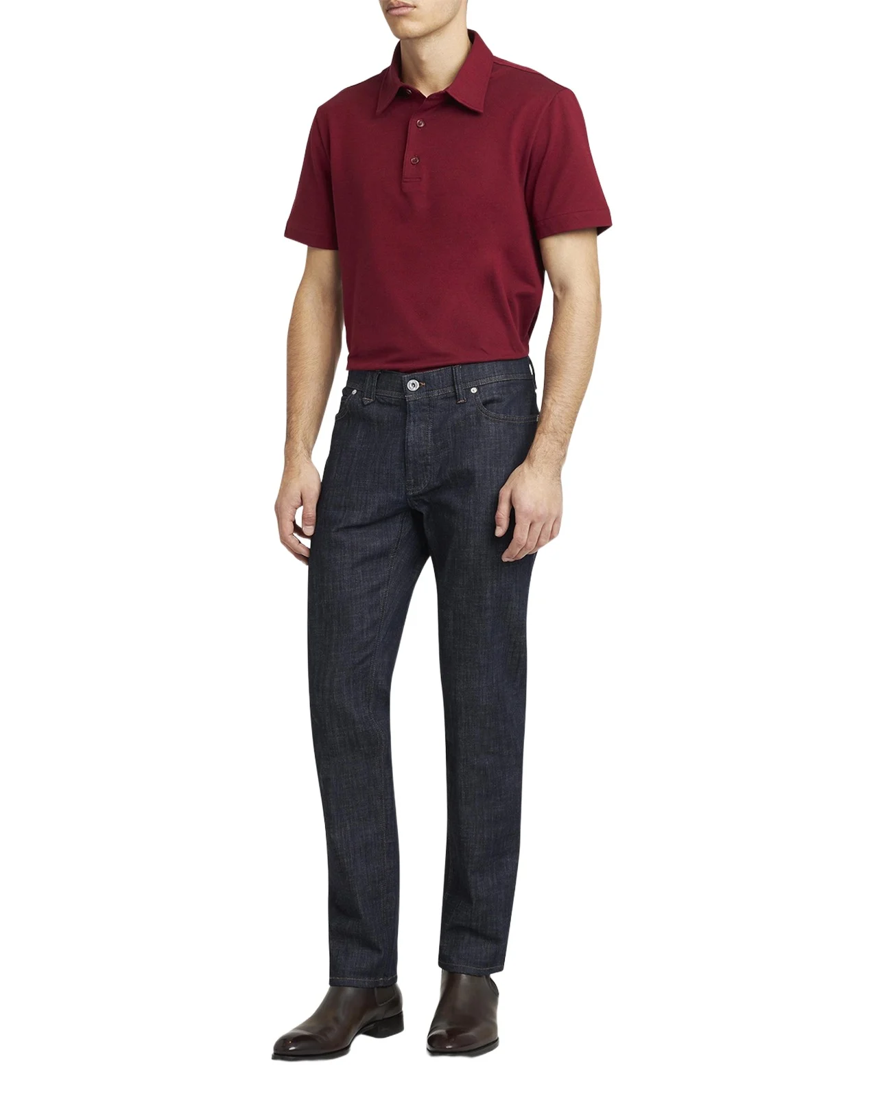 Brioni Men's Dark Wash Straight-Leg Jeans