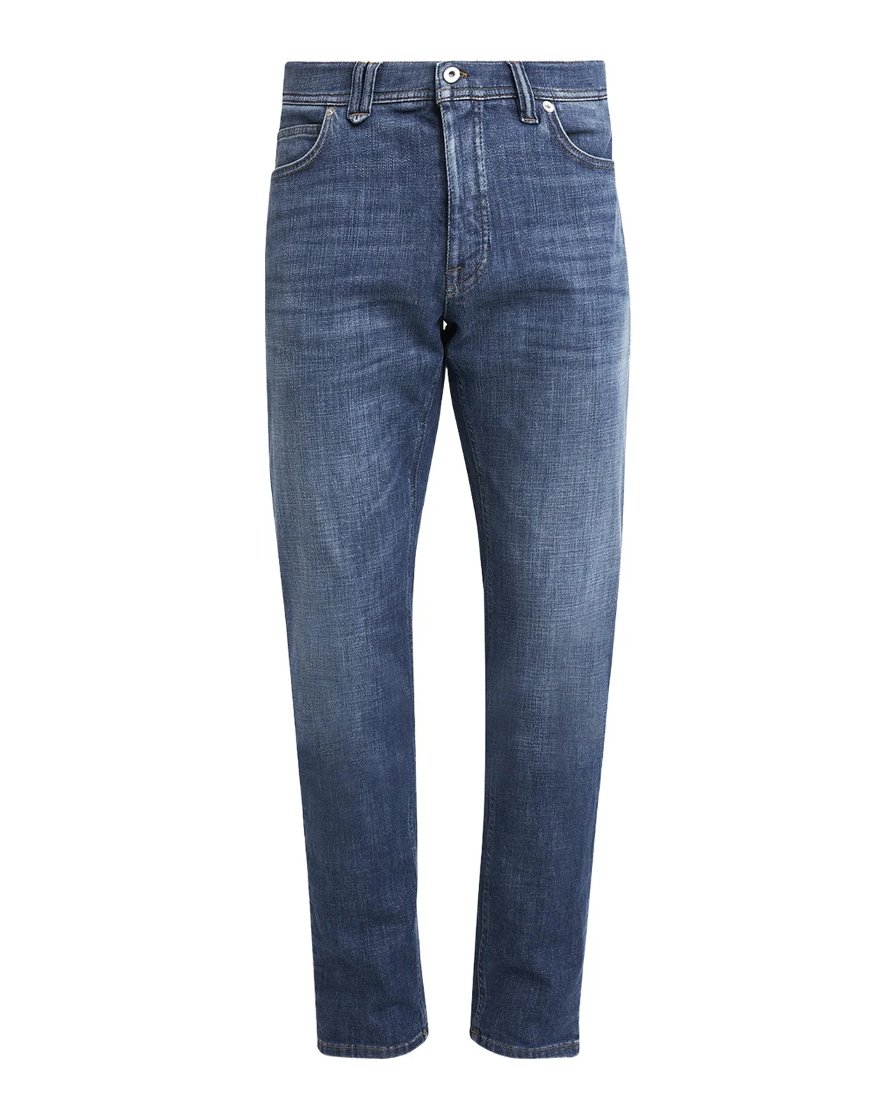 Men's Light Wash Straight-Leg Jeans
