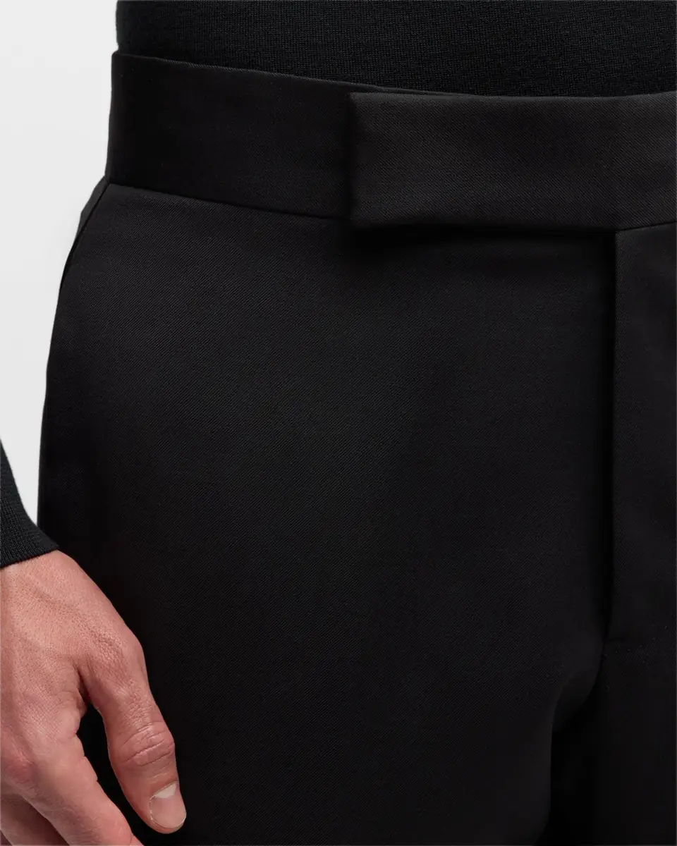 Emporio Armani Men's Wool Tuxedo Trousers | Thumbnail 5 Emporio Armani Men's Wool Tuxedo Trousers | Thumbnail 5