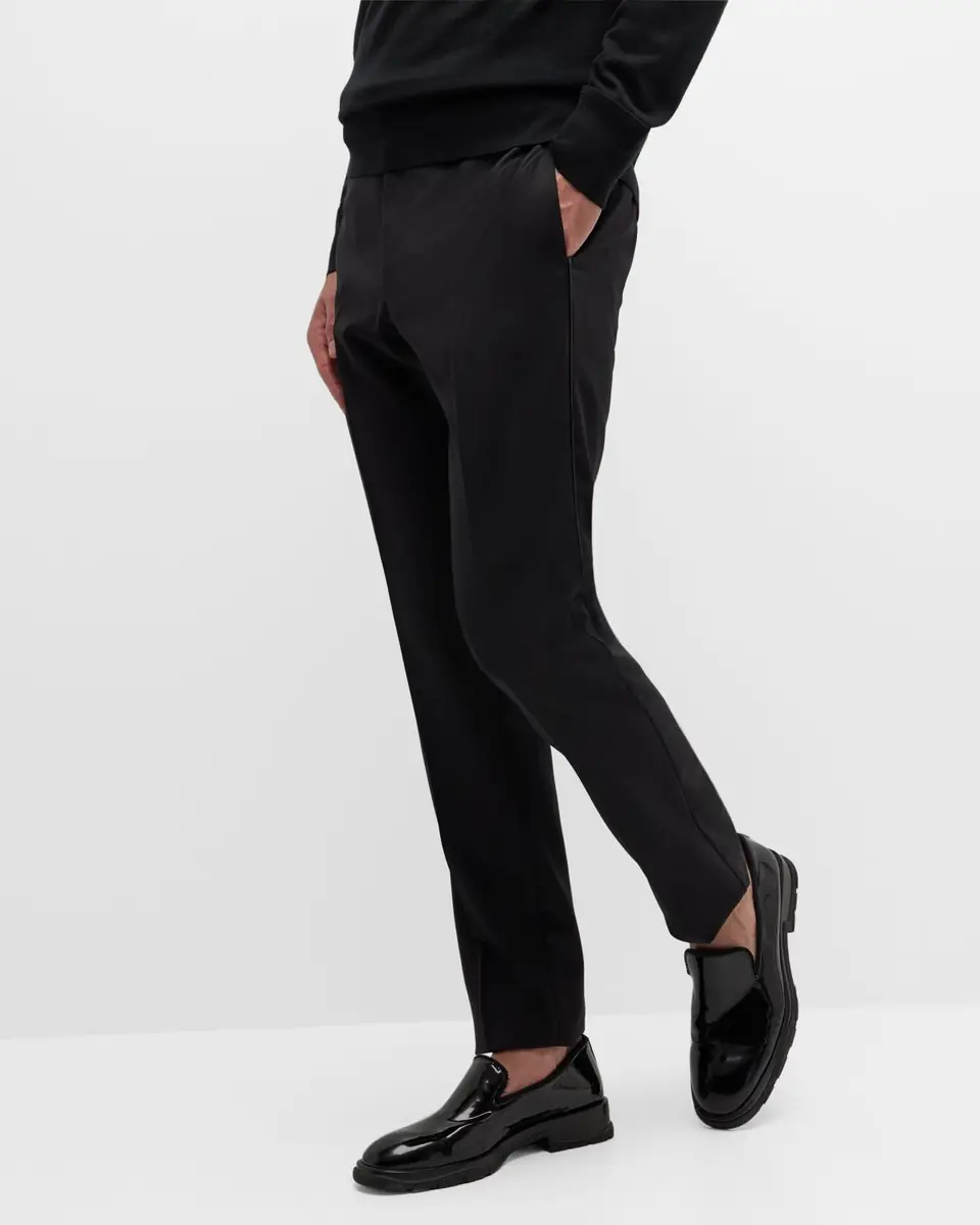 Emporio Armani Men's Wool Tuxedo Trousers | Thumbnail 6 Emporio Armani Men's Wool Tuxedo Trousers | Thumbnail 6
