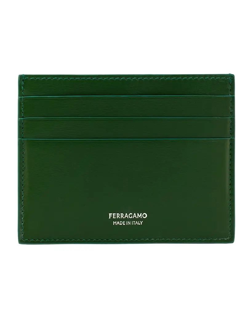Ferragamo Men's Florence Leather Card Case | Image 1 Ferragamo Men's Florence Leather Card Case | Image 1