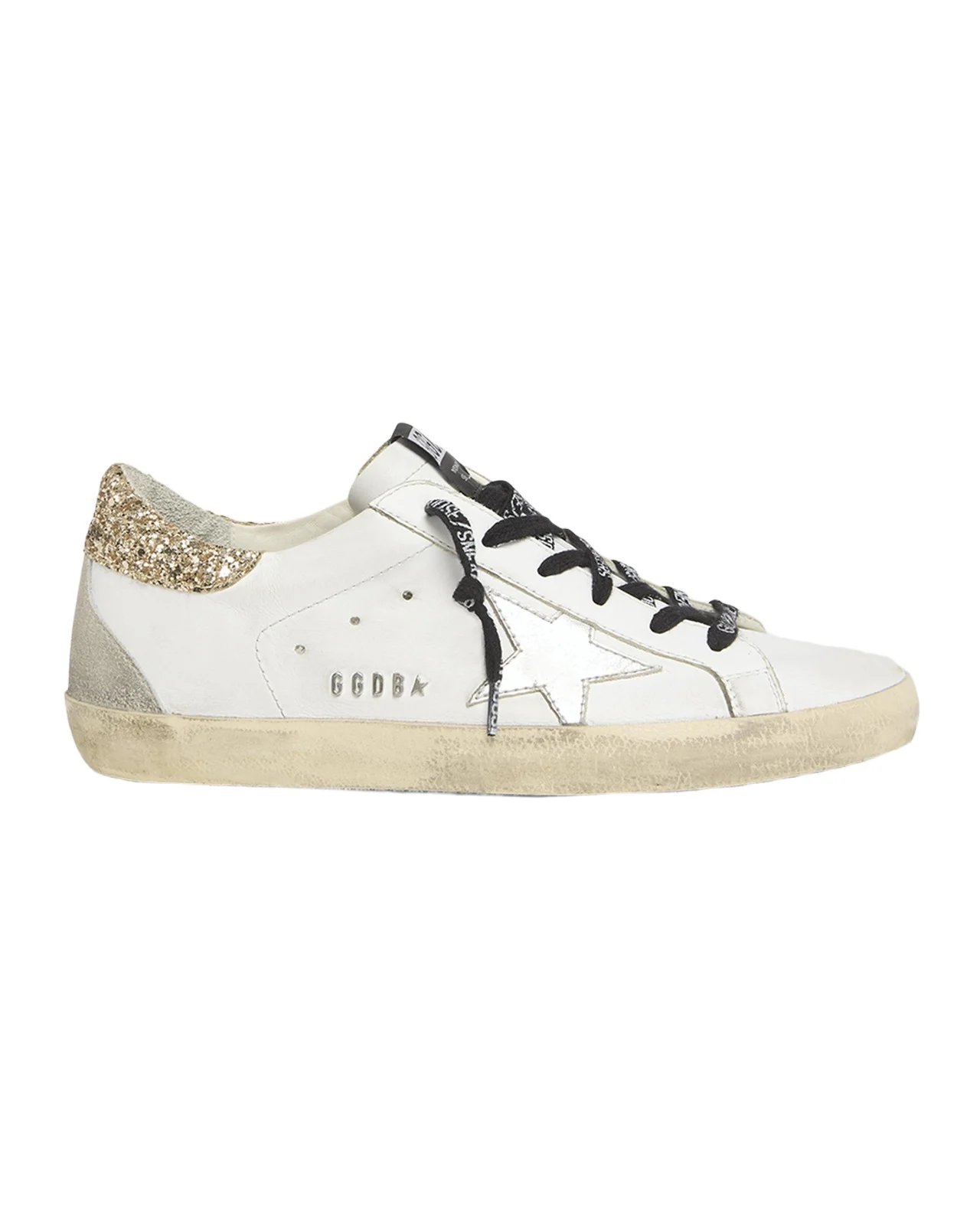 Super-Star Glitter Leather Low-Top Sneakers