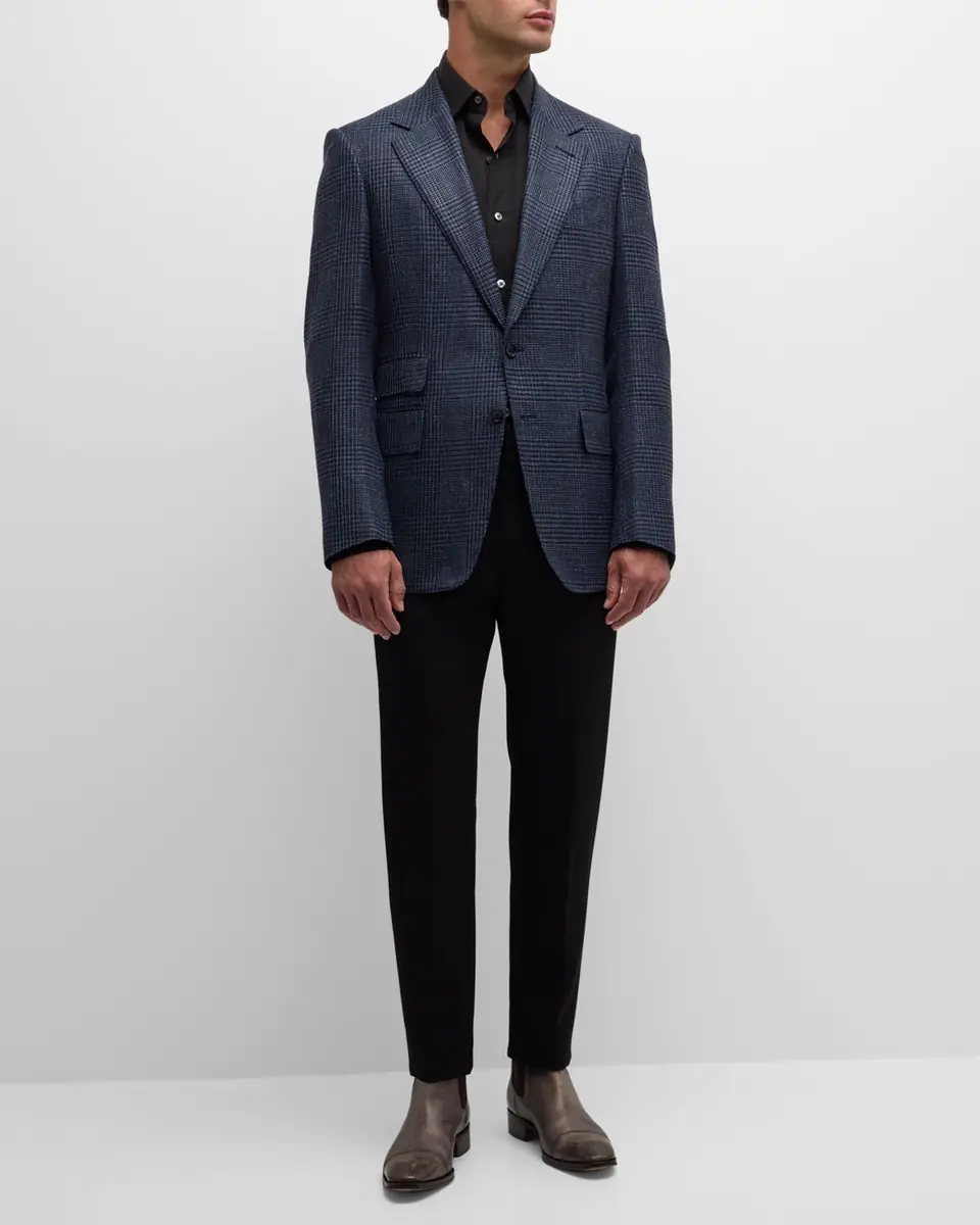 Tom Ford Men's Shelton Prince of Wales Sport Coat | Thumbnail 2