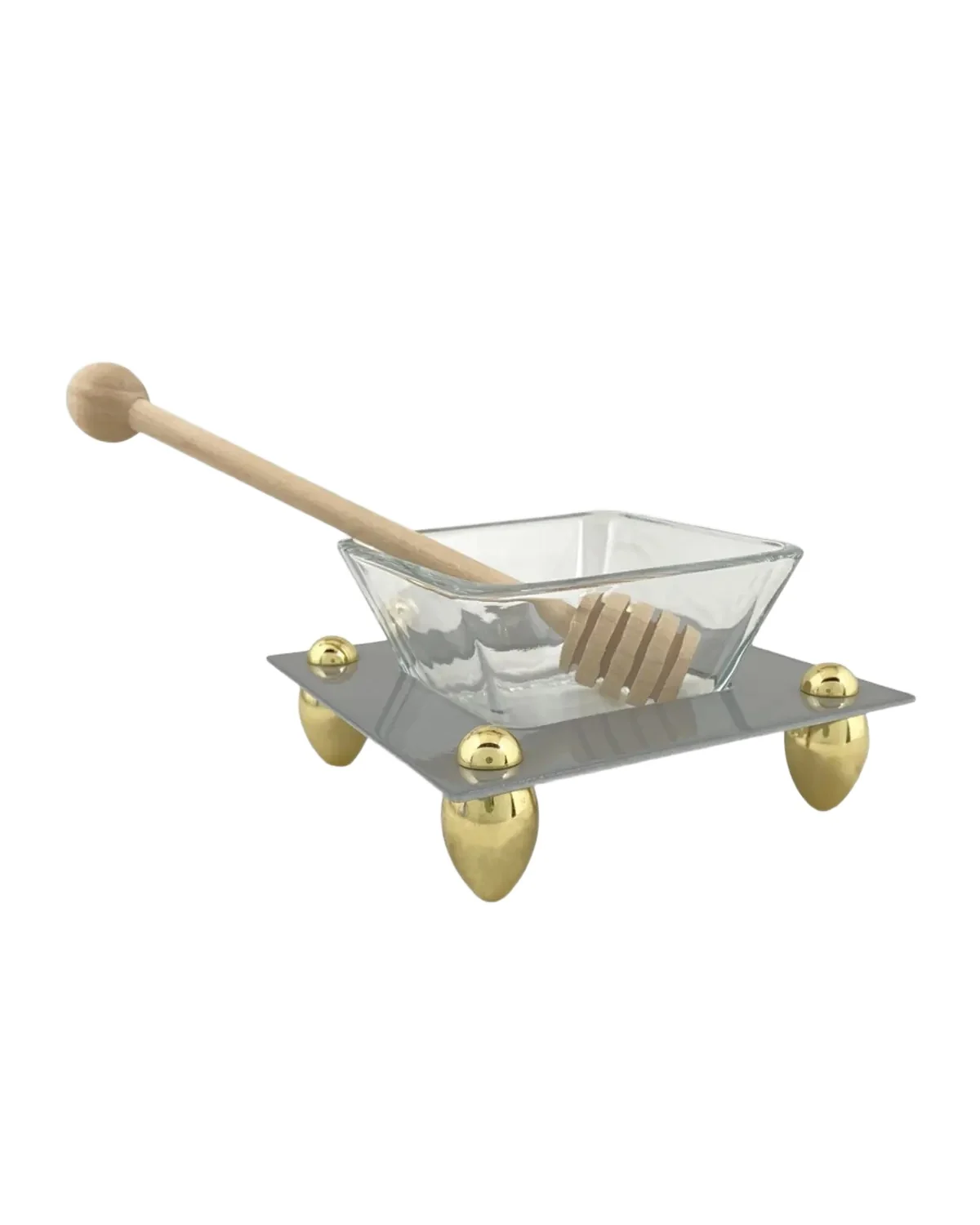 Joy Stember Metal Arts Studio Contemporary Honey Dish by Joy Stember