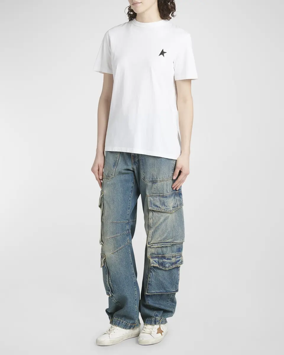 Golden Goose Star Crewneck T-Shirt | Thumbnail 2 Golden Goose Star Crewneck T-Shirt | Thumbnail 2
