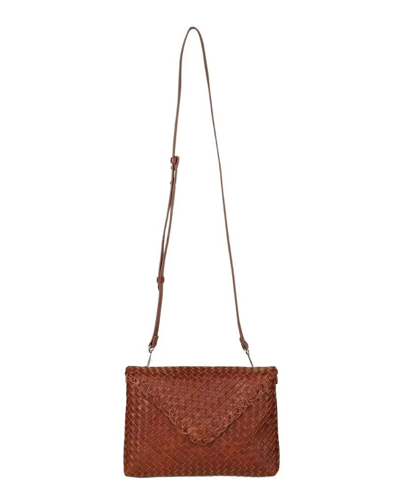 Rafe Jamie Envelope Woven Leather Clutch Bag | Image 1 Rafe Jamie Envelope Woven Leather Clutch Bag | Image 1