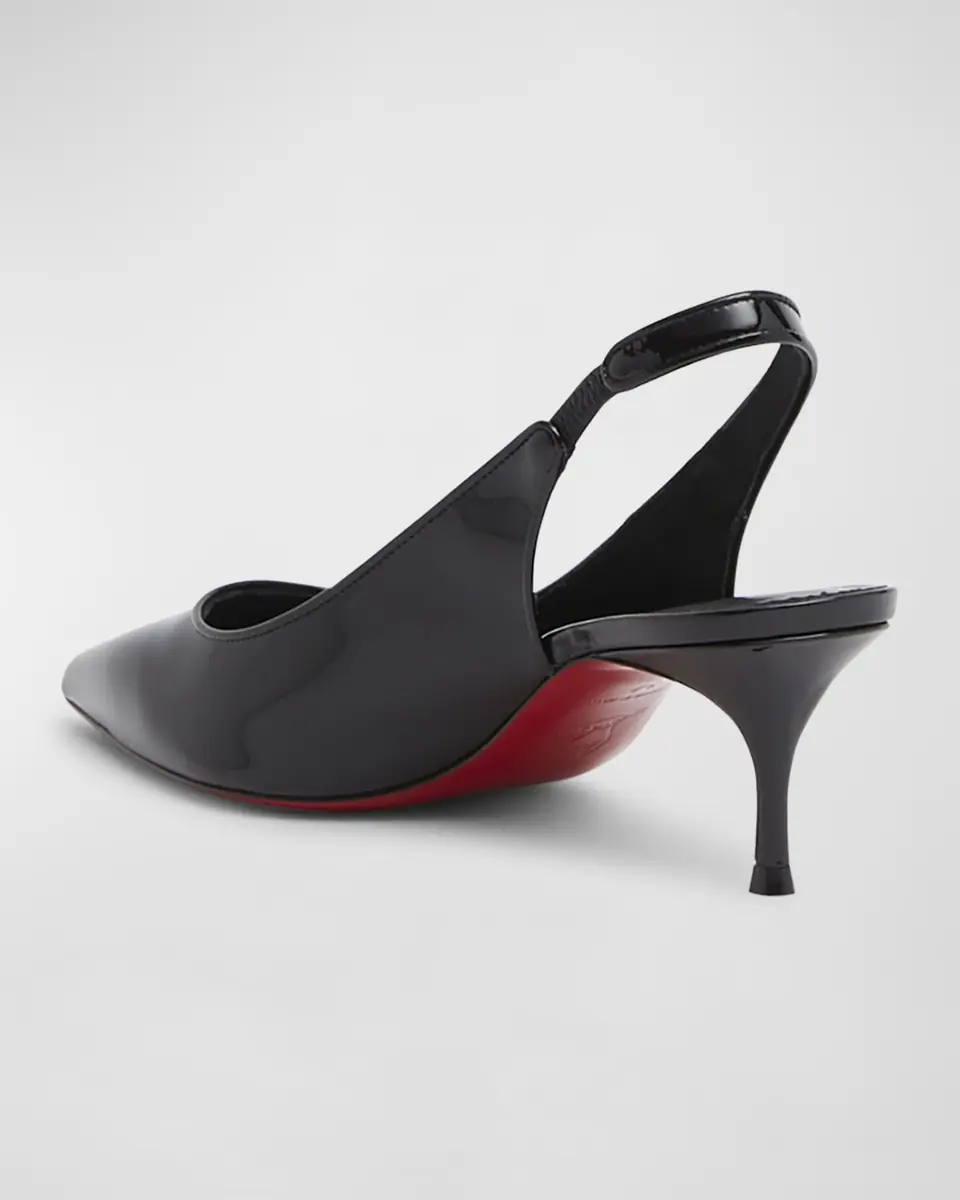 Christian Louboutin 55mm Kate Sporty Patent Slingback Pumps | Thumbnail 2