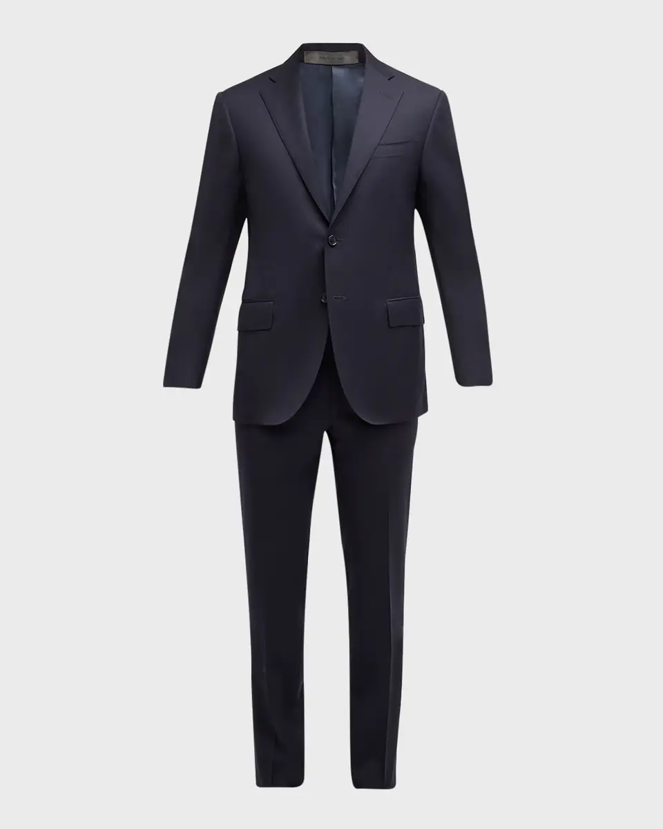 CORNELIANI Men's Solid Wool Leader Suit | Thumbnail 10 CORNELIANI Men's Solid Wool Leader Suit | Thumbnail 10