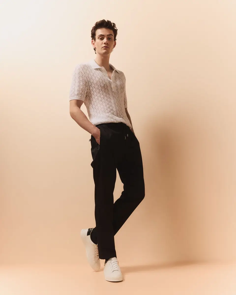 Dolce & Gabbana Men's Stretch Cotton Drawstring Pants | Thumbnail 5