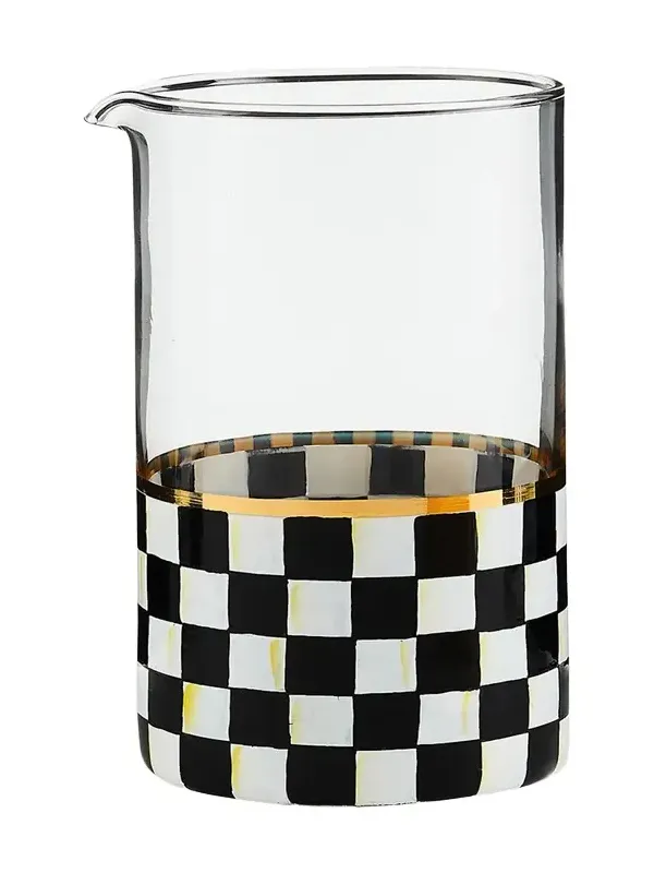 MacKenzie-Childs Courtly Check Mixing Glass