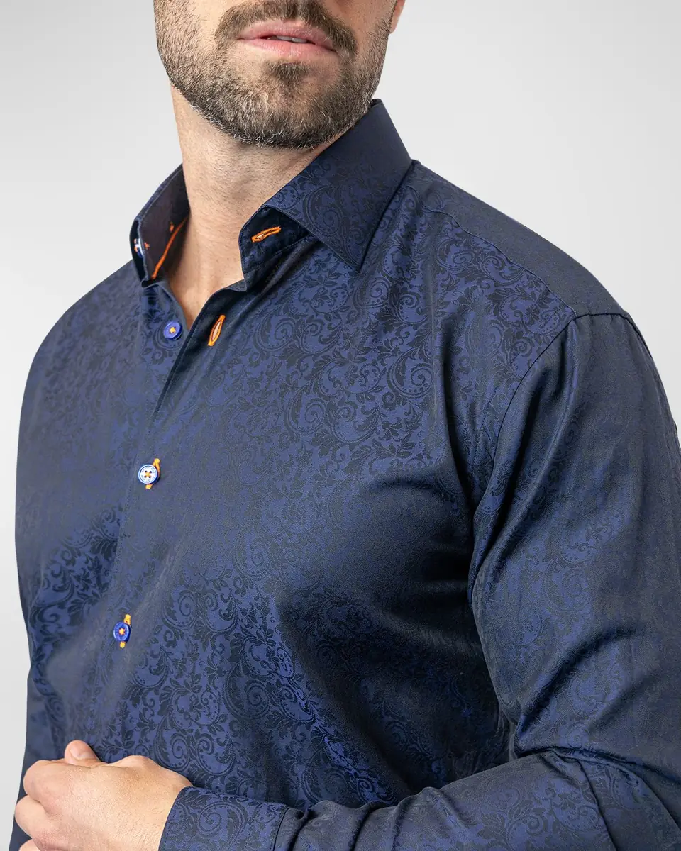Maceoo Men's Fibonacci Paisley Dress Shirt | Thumbnail 3 Maceoo Men's Fibonacci Paisley Dress Shirt | Thumbnail 3