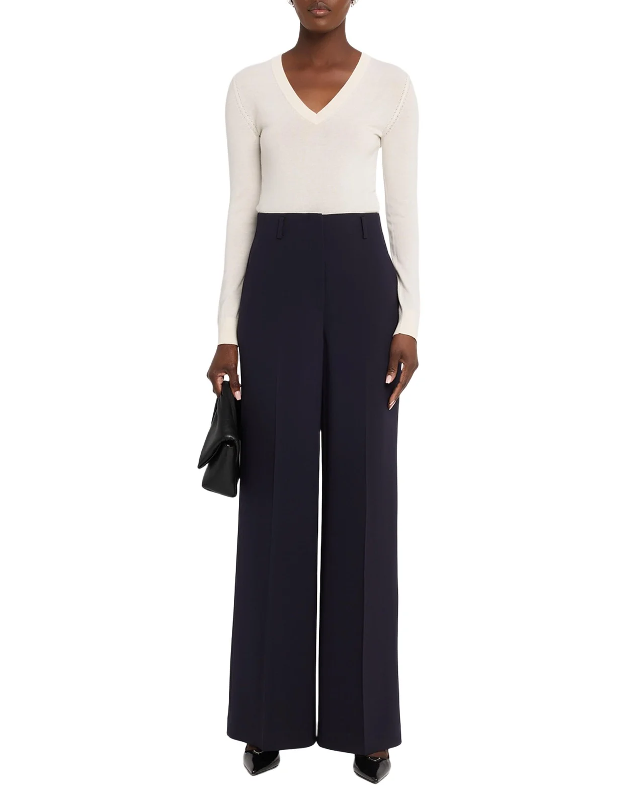 Thames Wide-Leg Crepe Pants Thames Wide-Leg Crepe Pants