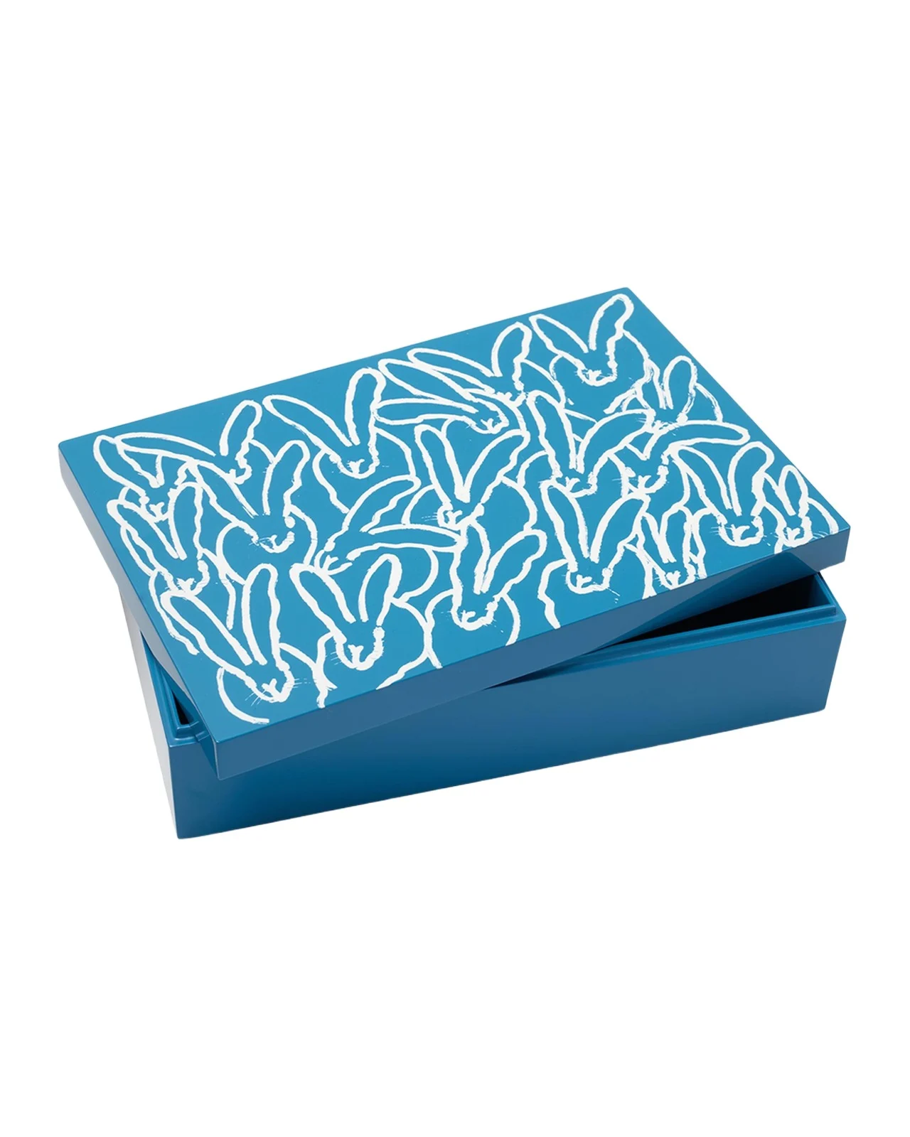 Hunt Slonem French Blue Hutch Easter Treasure Box