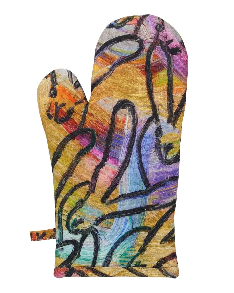 Hunt Slonem Wonderland Print Apron & Oven Mitt Collection