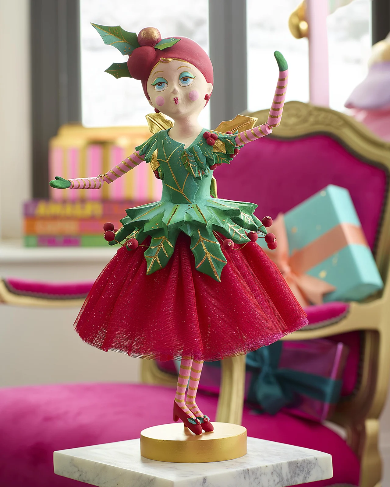 Glitterville Miss Meri Beri Tabletop Figurine, 17.5"