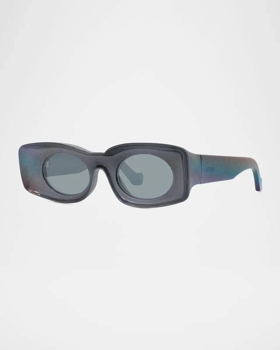 Loewe Men's Holographic Thin Geometric Sunglasses | Thumbnail 2 Loewe Men's Holographic Thin Geometric Sunglasses | Thumbnail 2