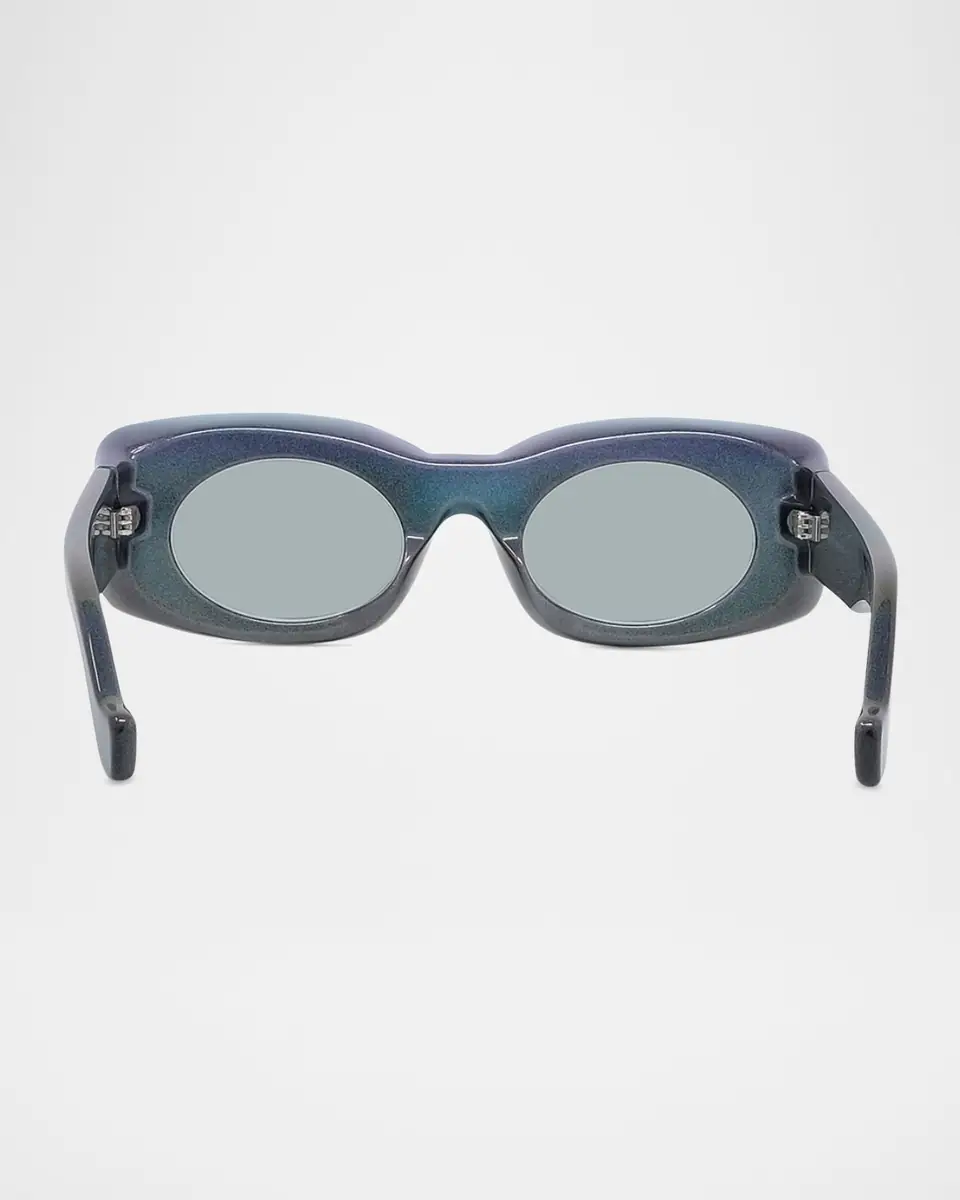 Loewe Men's Holographic Thin Geometric Sunglasses | Thumbnail 5 Loewe Men's Holographic Thin Geometric Sunglasses | Thumbnail 5