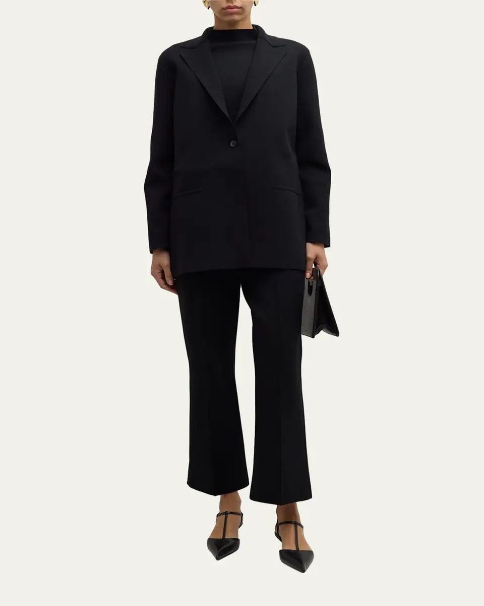 Lafayette 148 New York Single-Button Matte Crepe Blazer | Thumbnail 2 Lafayette 148 New York Single-Button Matte Crepe Blazer | Thumbnail 2