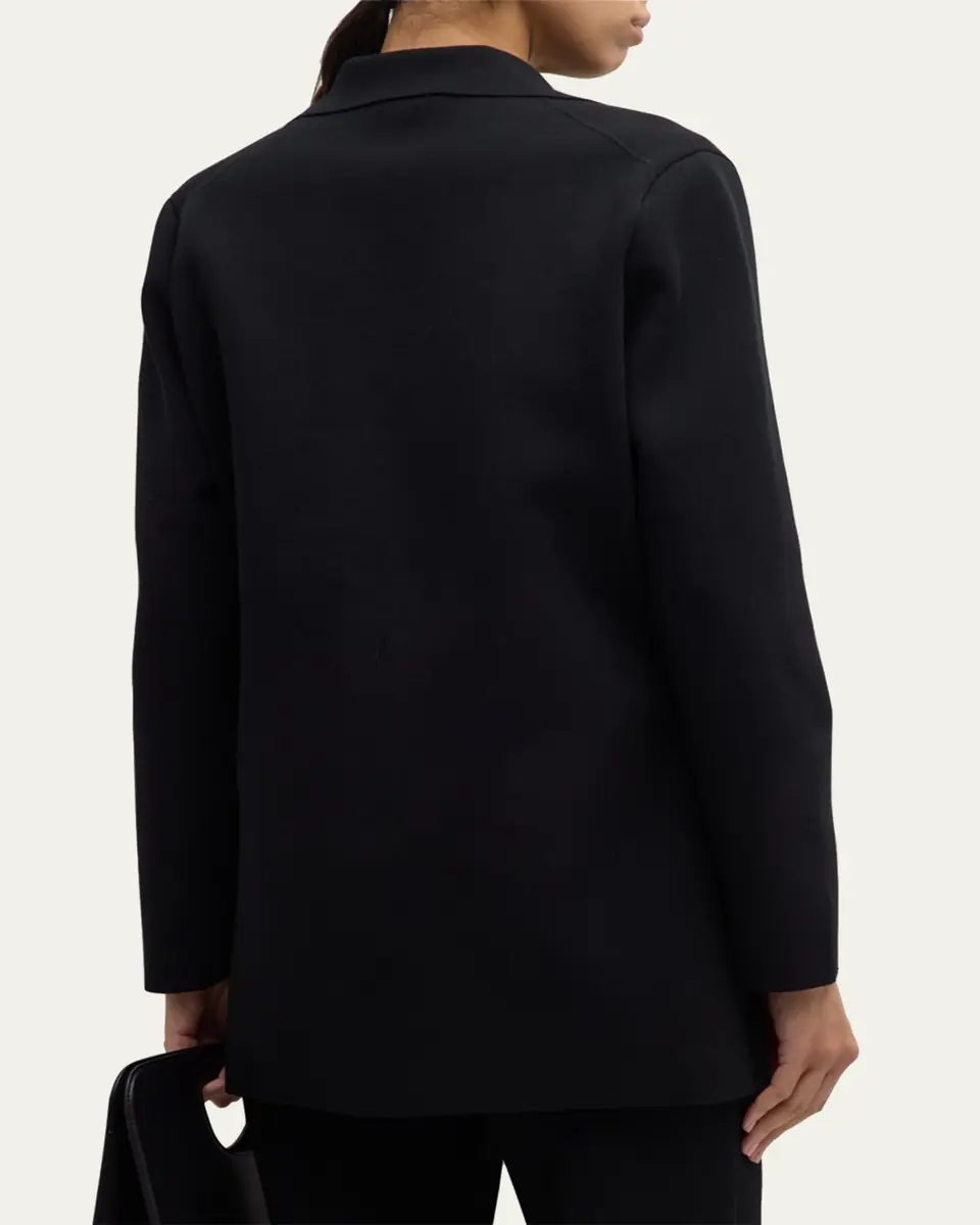 Lafayette 148 New York Single-Button Matte Crepe Blazer | Thumbnail 3 Lafayette 148 New York Single-Button Matte Crepe Blazer | Thumbnail 3
