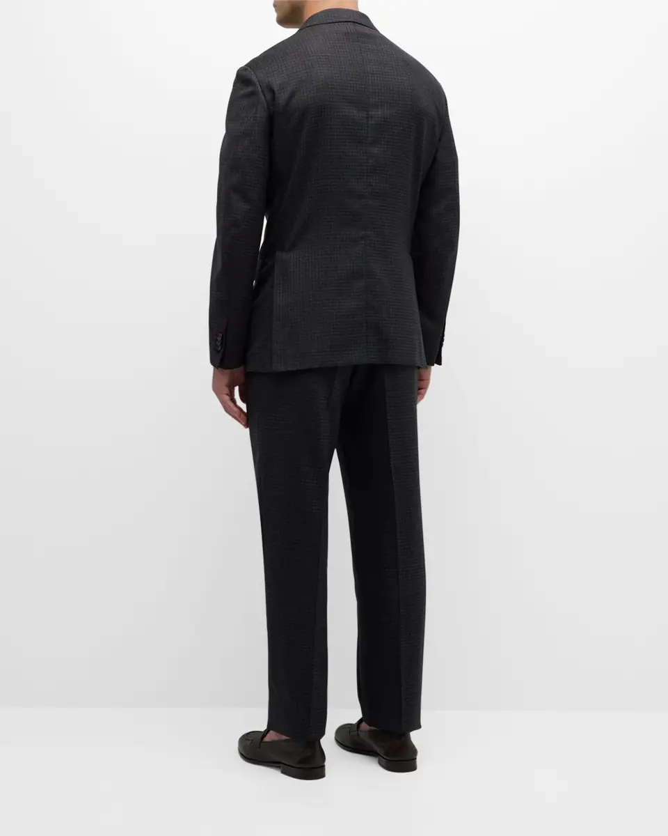 Brioni Men's Wool Houndstooth Suit | Thumbnail 2