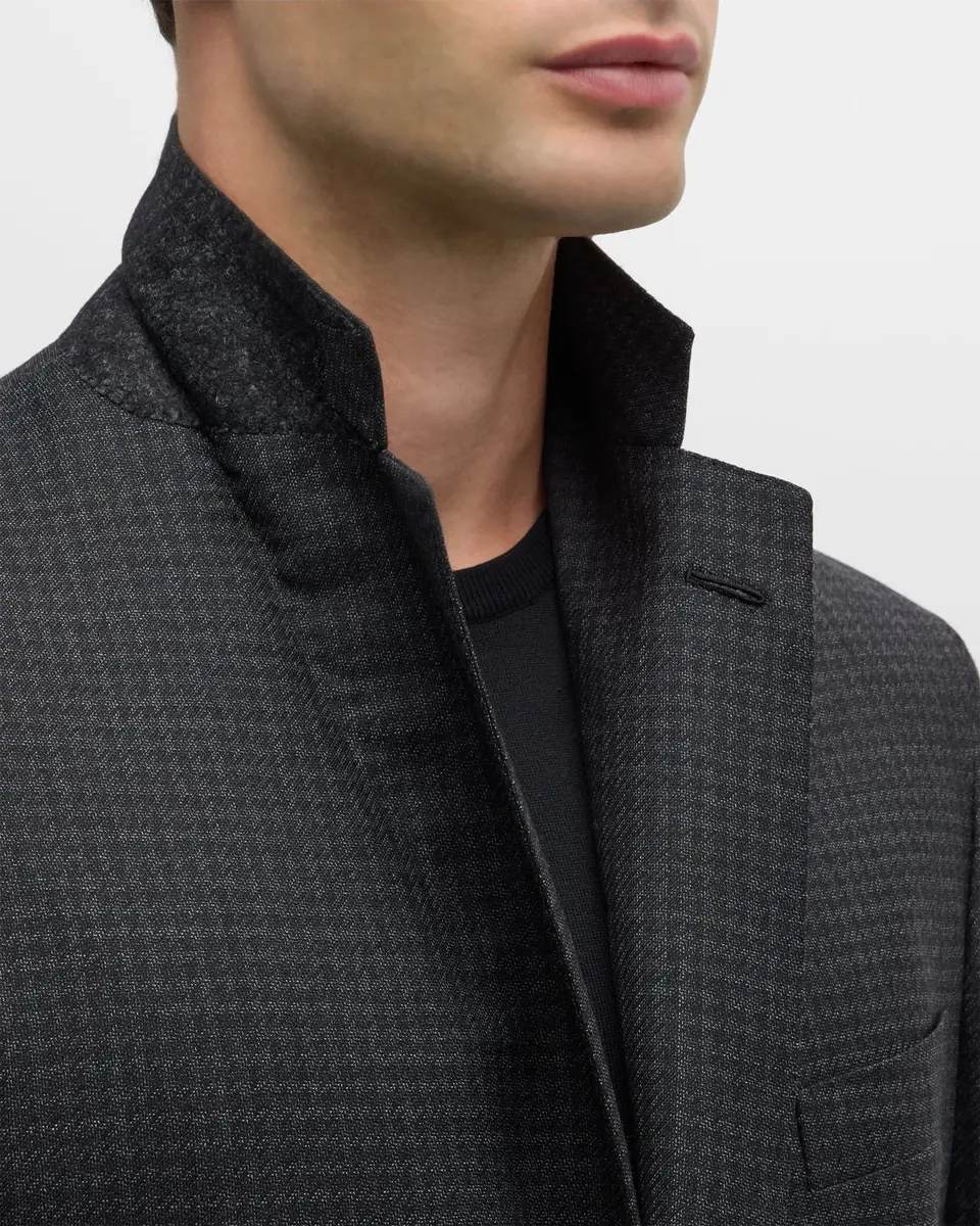 Brioni Men's Wool Houndstooth Suit | Thumbnail 8