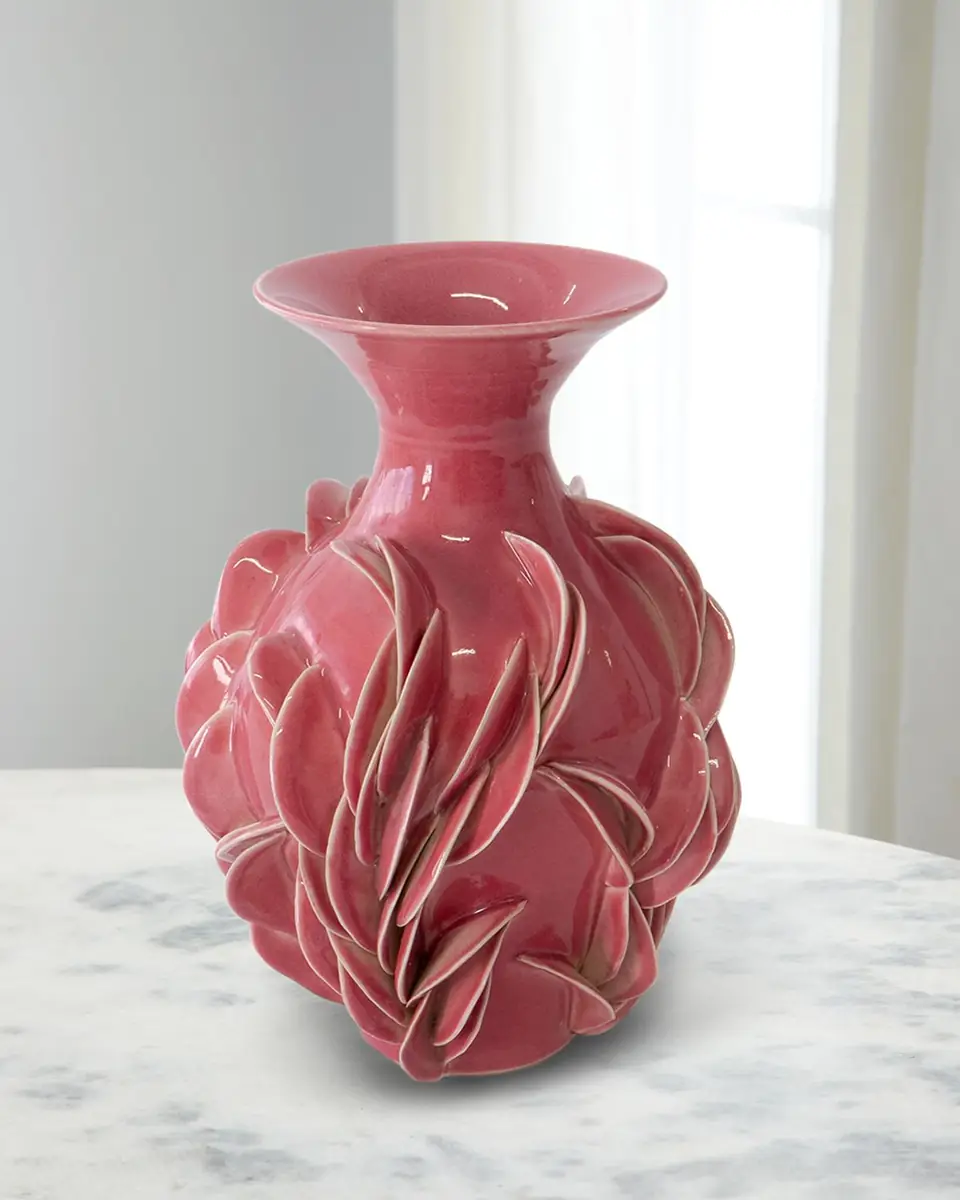 LORENE CAVAGNA CERAMIQUE Nebuleuse Stoneware Vase, 12" | Thumbnail 4