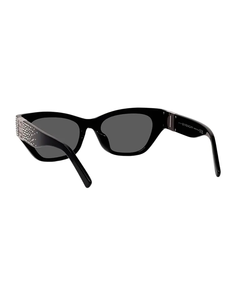 Givenchy GV4019ISW Embellished Acetate Cat-Eye Sunglasses | Image 1 Givenchy GV4019ISW Embellished Acetate Cat-Eye Sunglasses | Image 1