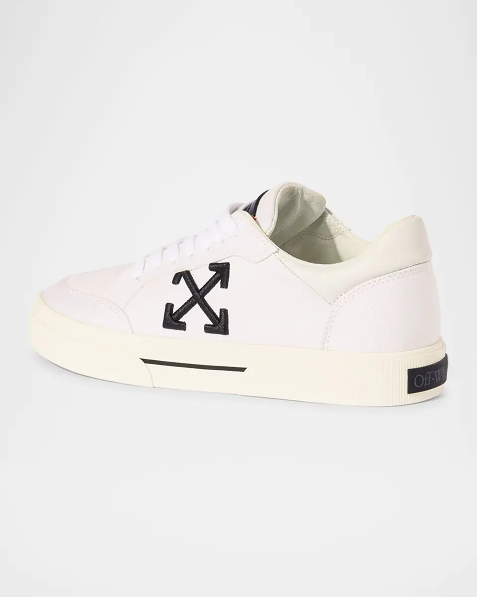 Off-White Vulcanized Canvas Bicolor Low-Top Sneakers | Thumbnail 4 Off-White Vulcanized Canvas Bicolor Low-Top Sneakers | Thumbnail 4