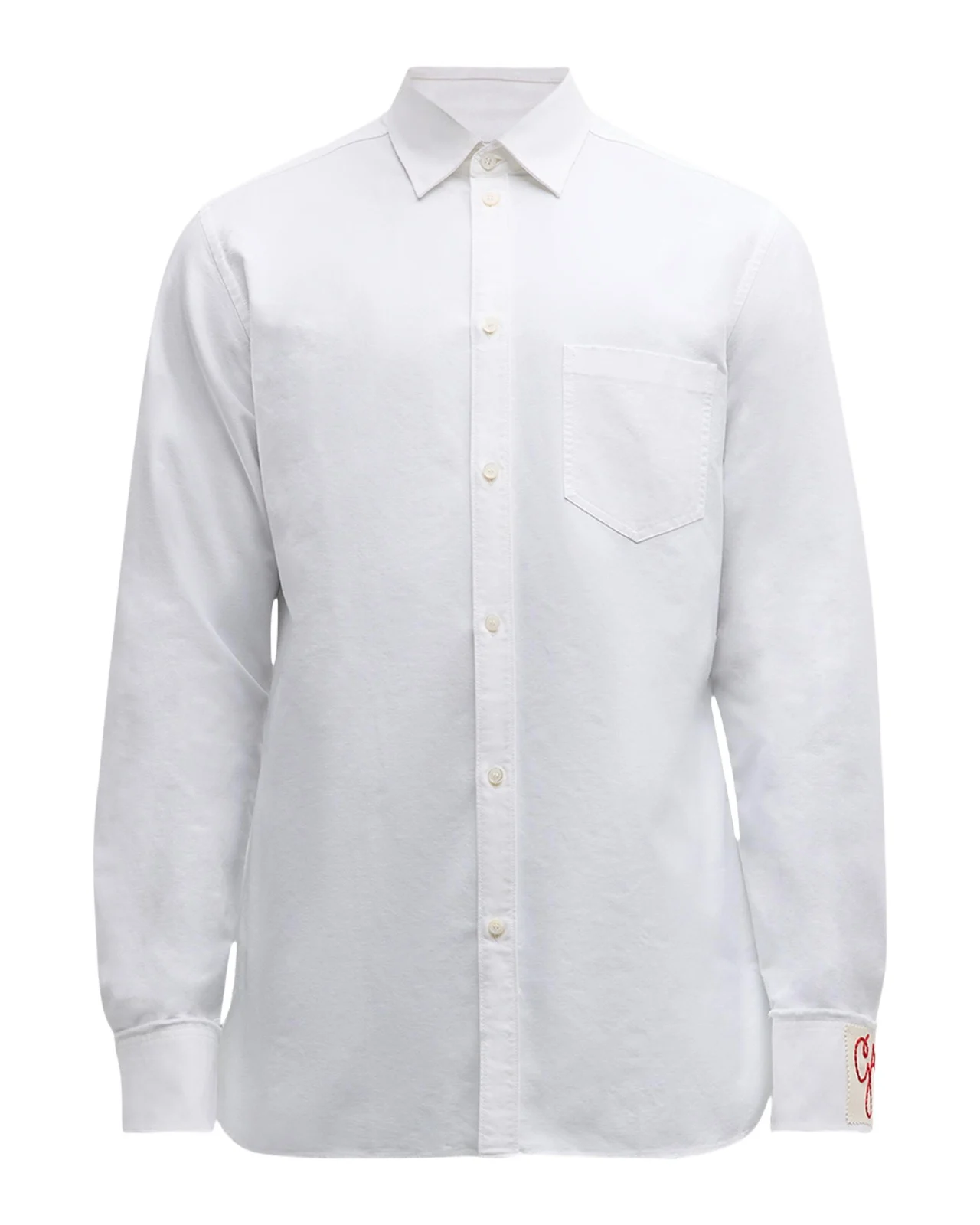 Golden Goose Men's Compact Oxford Logo Sport Shirt