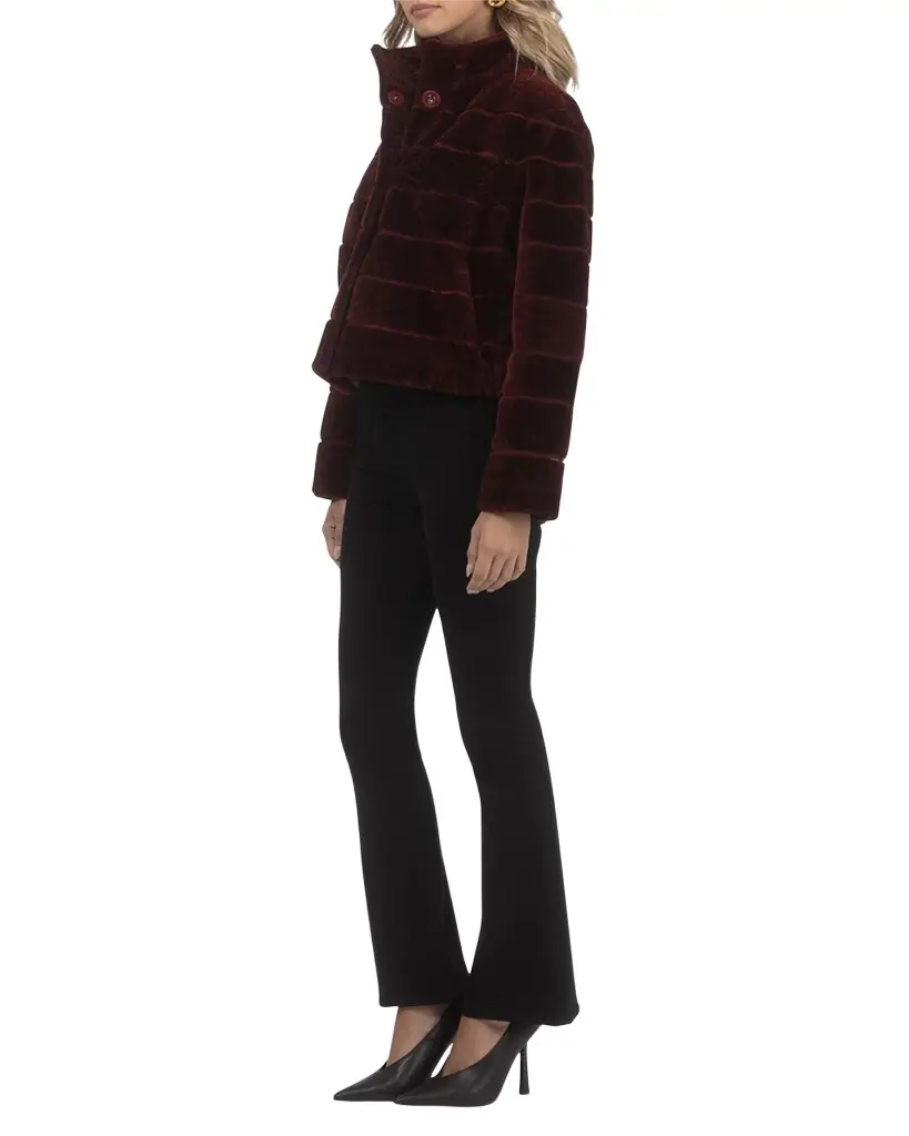 Reversible Textured Lamb Shearling Jacket Reversible Textured Lamb Shearling Jacket