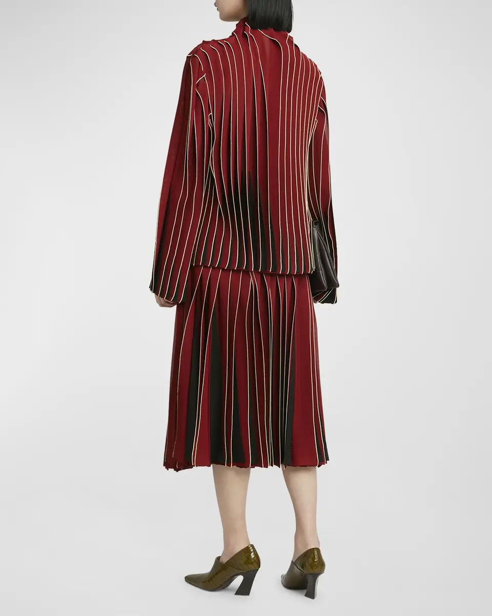 Bottega Veneta Dimensional Mock-Neck Blouse | Thumbnail 3 Bottega Veneta Dimensional Mock-Neck Blouse | Thumbnail 3