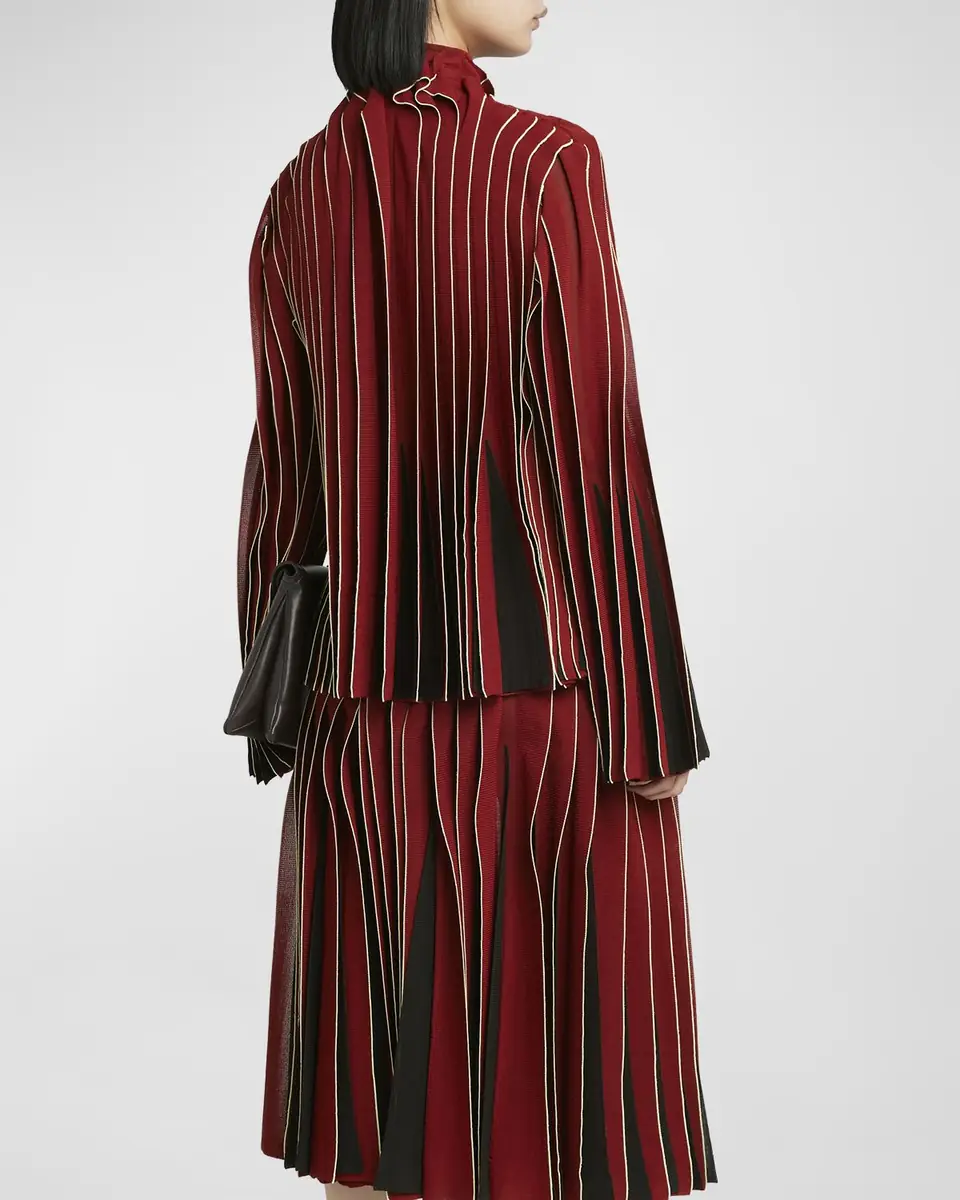 Bottega Veneta Dimensional Mock-Neck Blouse | Thumbnail 6 Bottega Veneta Dimensional Mock-Neck Blouse | Thumbnail 6