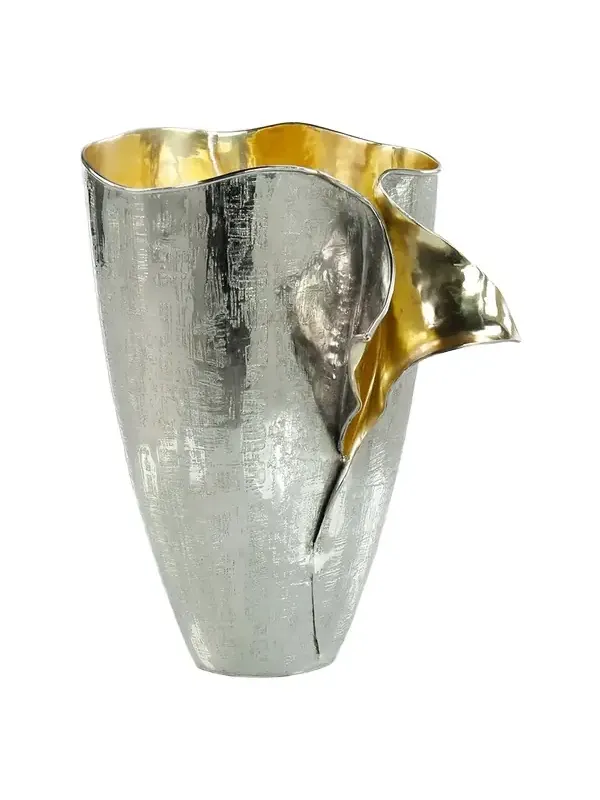 John-Richard Collection Andiamo Vase, Nickel