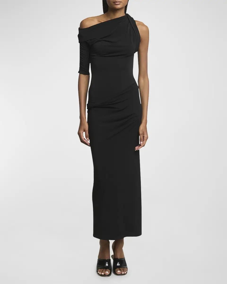 Jacquemus Long Draped Dress | Thumbnail 2 Jacquemus Long Draped Dress | Thumbnail 2