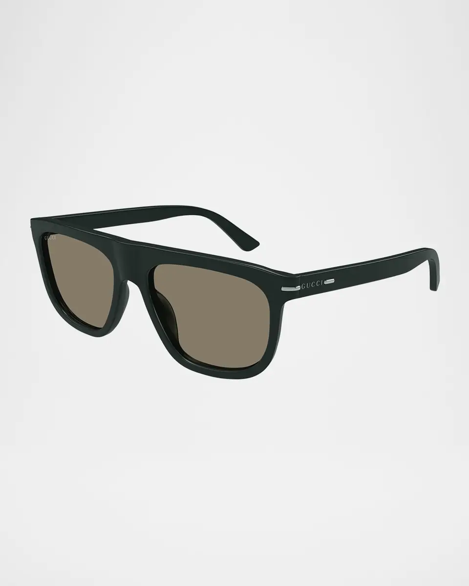 Gucci Men's GG1726SM Acetate Rectangle Sunglasses | Thumbnail 2