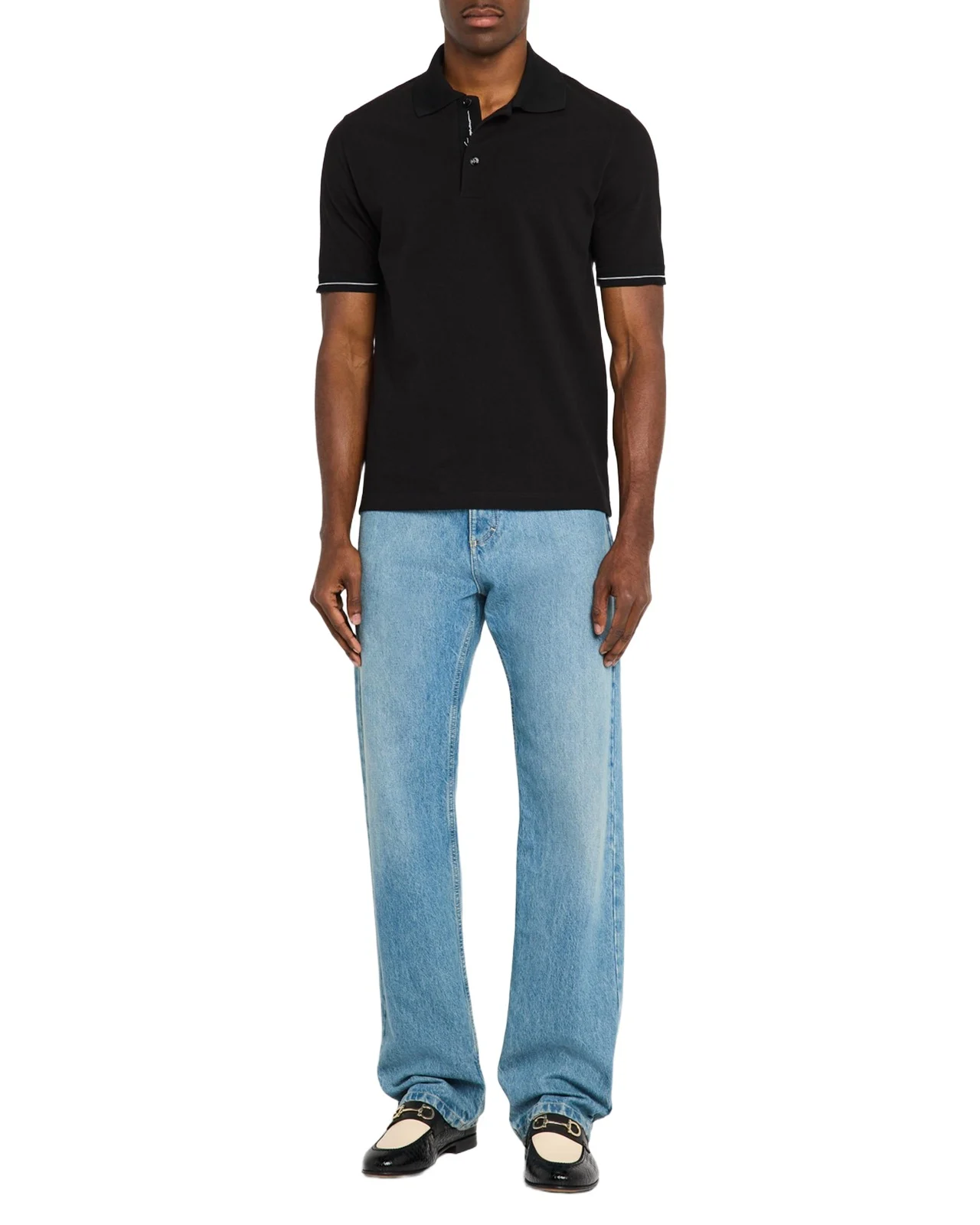 Men's Polo Shirt with Neck Signature Men's Polo Shirt with Neck Signature