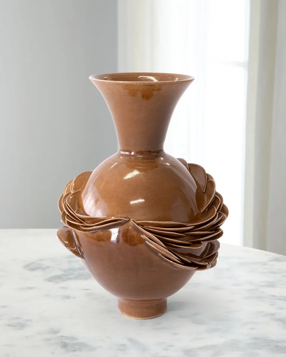 LORENE CAVAGNA CERAMIQUE Topiaire Stoneware Vase, 13" | Thumbnail 2